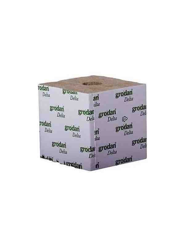 Grodan Cultilene steenwol startblok 75x75x65 mm met klein gat