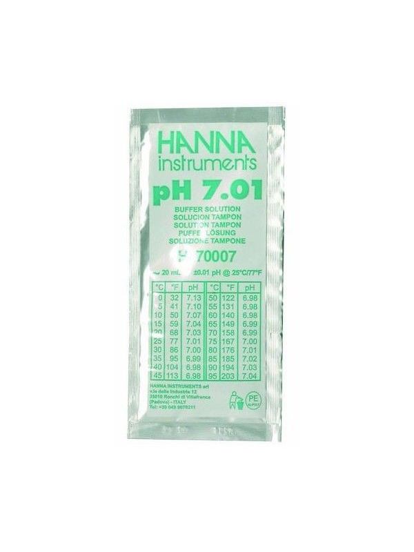 Hanna ijkvloeistof pH 7.01 zakje