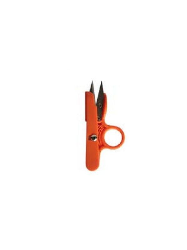 Een oog schaar oranje