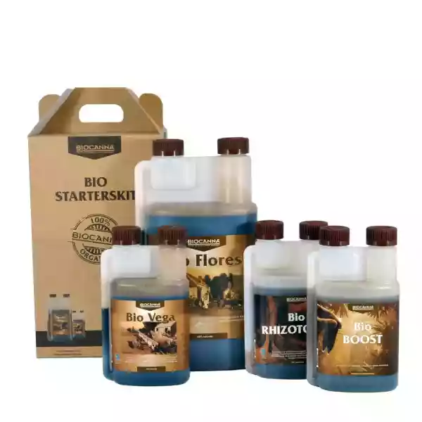 BIOCANNA Starterskit met Bio Vega, Bio Flores, BioBOOST en BioRHIZOTONIC
