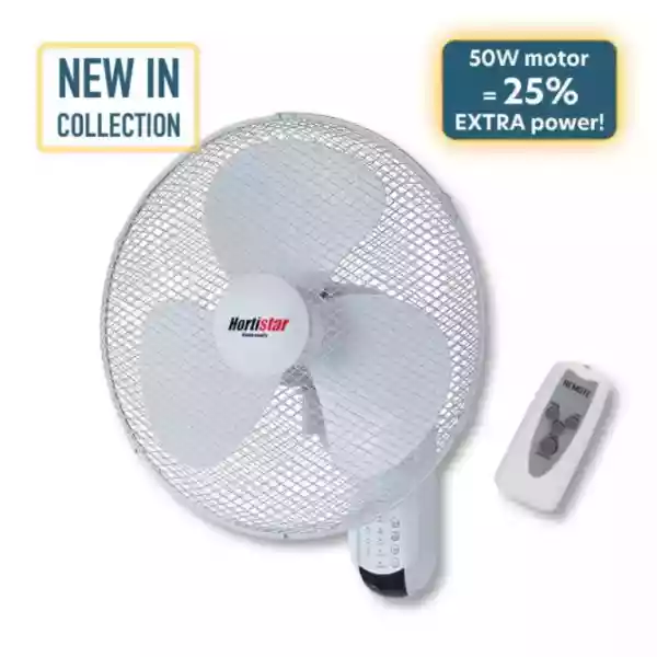 Hortistar Wallfan met afstandbediening