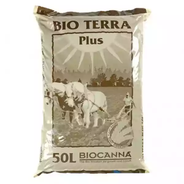 Grootverpakking zak Biocanna Bio Terra Plus 50 liter biologische aarde