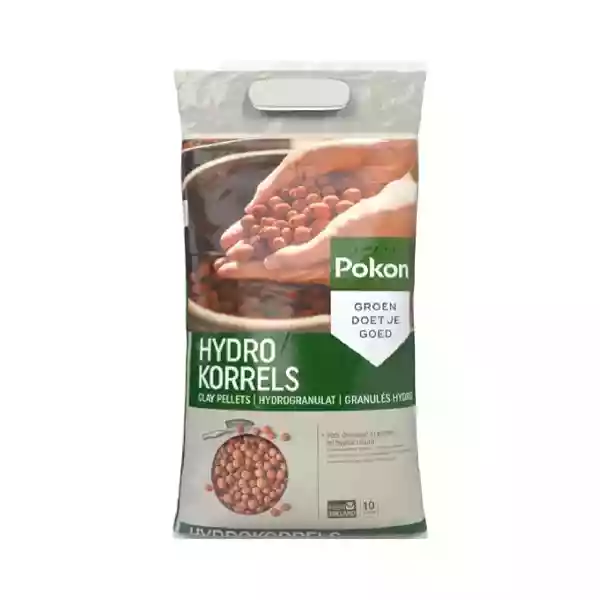 Grote zak Pokon Hydrokorrels 10 liter voor drainage en hydrocultuur