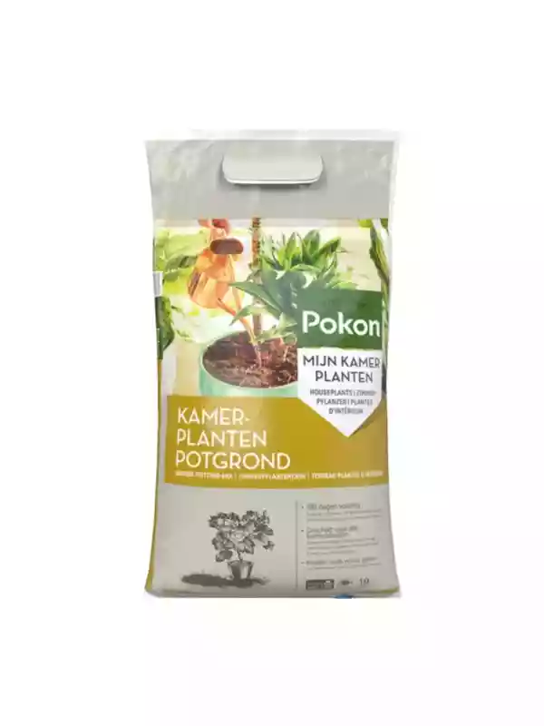 Zak Pokon Kamerplanten Potgrond 10 liter voor een gezonde groei binnen