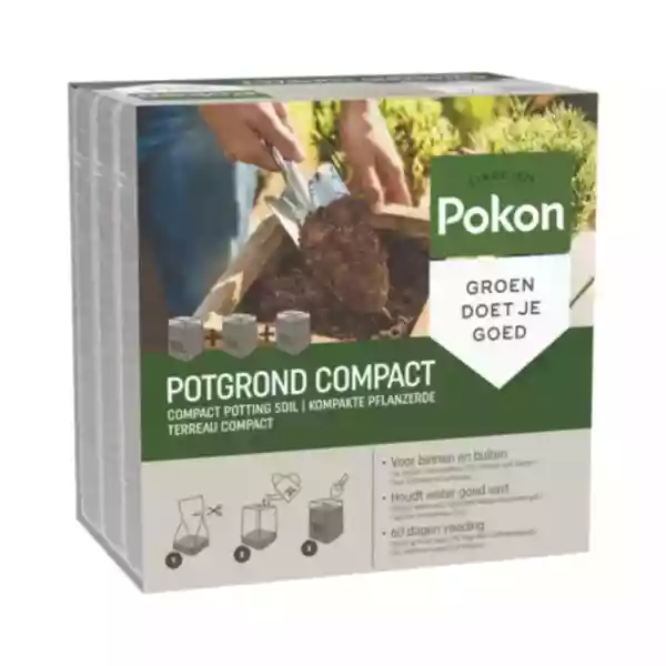 Pakket Pokon Kokos Compact Potgrond 30 liter voor grote projecten