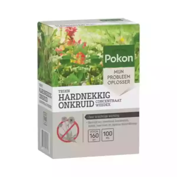 Verpakking Pokon Tegen Hardnekkig Onkruid Weedex concentraat 100 ml