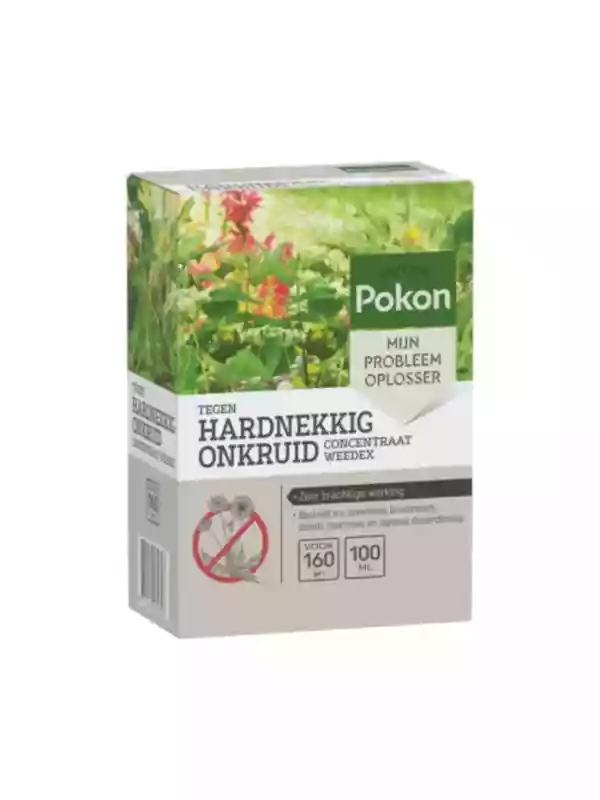 Verpakking Pokon Tegen Hardnekkig Onkruid Weedex concentraat 100 ml