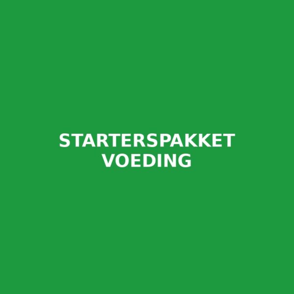 Starterspakket Voeding