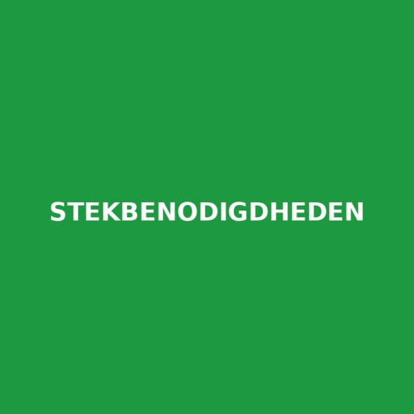 Stekbenodigdheden