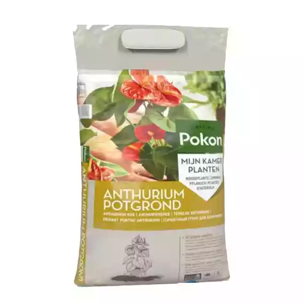 Zak Pokon Anthurium Grond 5 liter voor Anthuriums en varens