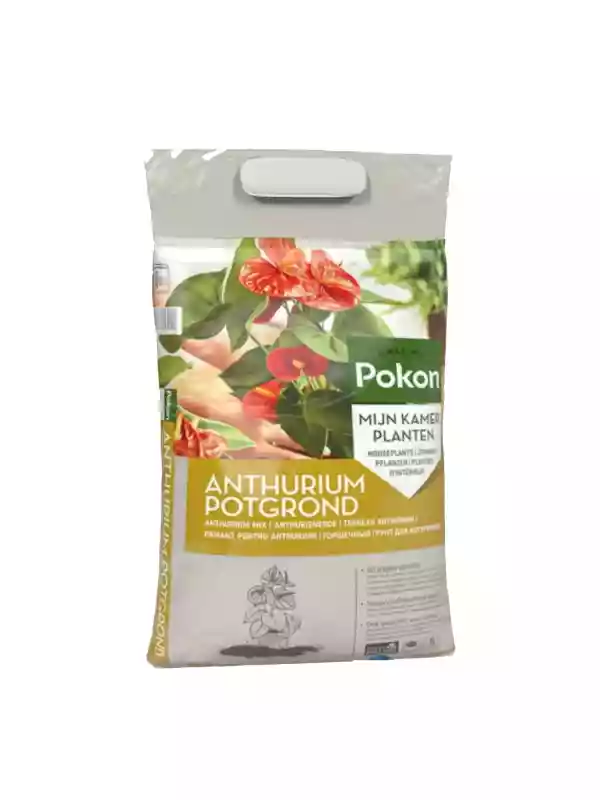 Zak Pokon Anthurium Grond 5 liter voor Anthuriums en varens