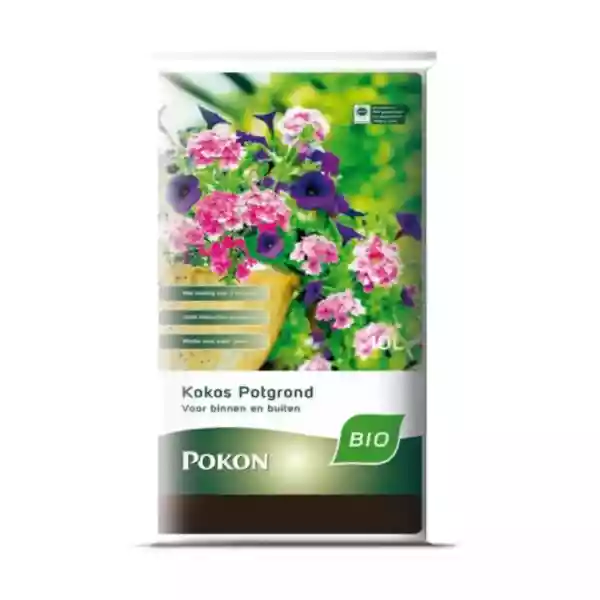 Zak Pokon Bio Kokos Potgrond 10 liter voor duurzaam verpotten
