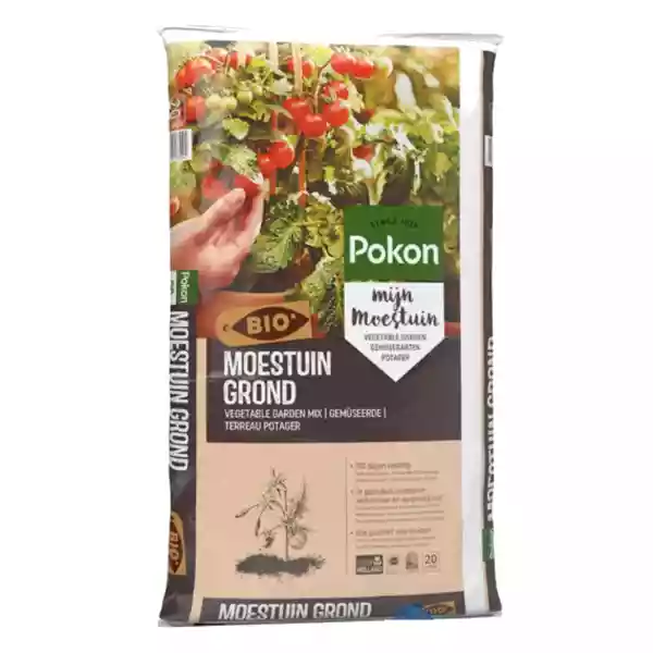 Zak Pokon Bio Moestuin Grond 20 liter voor biologisch kweken