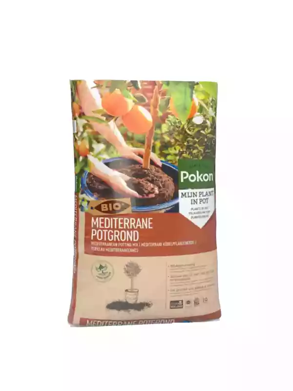 Zak Pokon Mediterrane Potgrond Bio 30 liter voor mediterrane planten