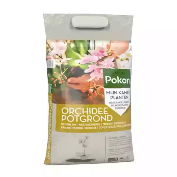 Zak Pokon Orchidee Grond 5 liter op basis van boomschors