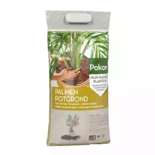 Zak Pokon Palmengrond 10 liter voor gezonde groene palmen binnen