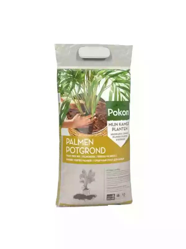 Zak Pokon Palmengrond 10 liter voor gezonde groene palmen binnen