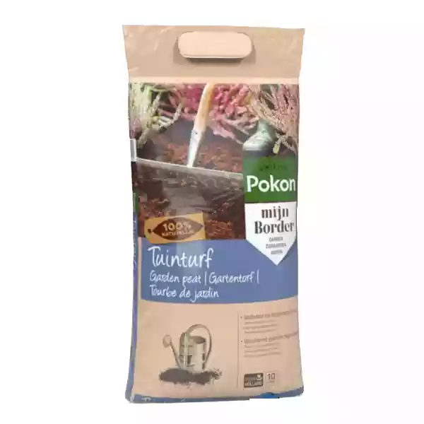 Zak Pokon Tuinturf 10 liter voor bodemverbetering in de tuin