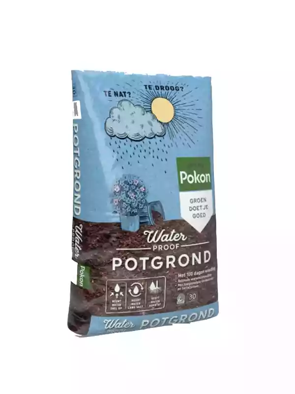 Zak Pokon Waterproof Potgrond Bio 30 liter turfvrij met TerraCottem